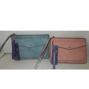 Violet Ray Wristlet Purse Blue